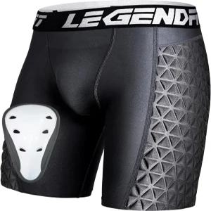 레전드핏 유소년 소년 야구 슬라이딩 반바지와 컵 보호 운동 압축 속옷 피위 축구 라크로스 크리켓