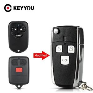 KEYYOU BYD 호환 F3 토요타 코롤라 바이오스 2003-2007 용 원격 키 커버 쉘 3 버튼 수정 포브