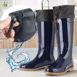 [셀러에이드]방한 무릎 장화 논슬립 농업용 장화 물장화 낚시 갯벌 고무