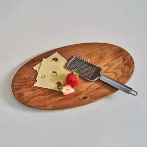 제이비홈 오블롱 레인트리 타원 원목 도마