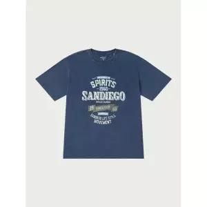 HANGTEN TEENS 틴즈 피그먼트 워터프린트 반팔 티셔츠_285(14520-031-415-03)