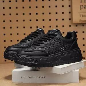 엘럽 남성용 여름 통굽 펀칭 운동화 보드화 통기성 트렌드 박템2