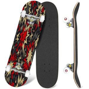 스케이트보드 그룬지 스타즈 심리스 클래식 오목 쿨 스터프 틴, 초보자와 전문가를 위한 롱보드 익스트림 스포츠 선물