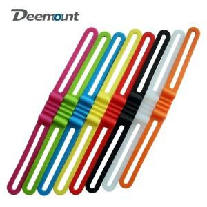 4개/갑 고강도 실리콘 전화 사이클링 토치 손전등 홀더 자전거 라이트 스트랩 플렉시블 마운트