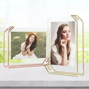 리브리움 탁상액자 중 투명아크릴 틀 프레임 웨딩제작 액자 인테리어액자 사진액자 나무액자