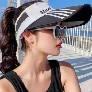 캐주얼썬캡 라인 포인트 스포츠 슬라이드 날개 썬캡 남녀공용