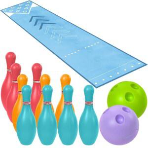 가족용 Wensdr 미니 볼링 세트 실내외 홈 롱 레인 볼링장 핀 가족 풀 컬러풀