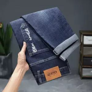 팬츠 남성 슬림핏 청바지 허리 자수 하이스판 클럽 스키니 KS1