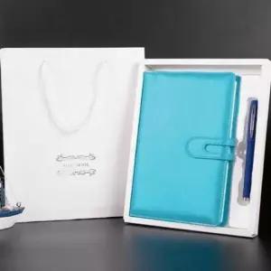 [문구/오피스] 세트 업무노트 다이어리노트 플래너 볼펜 가죽 스카이