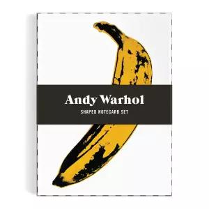 갈리슨 앤디 워홀 모양의 노트 카드 세트 - 봉투가 있는 상징적인 아트가 특징인 8가지 빈 모둠