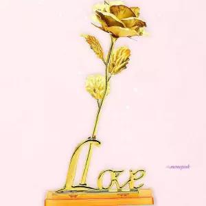 신광카네이션황금 스승의날 선물 장미꽃세트 24K도금 금카네이션 어버이날 기념일pqr879