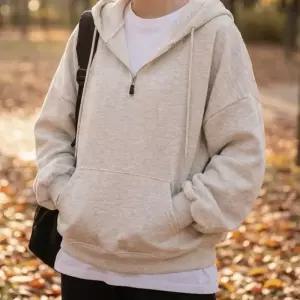 [라일리의류] Rly 여자 긴팔 티셔츠 데일리 지퍼 기모 오버핏 후드