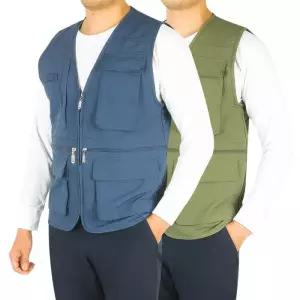 [인코디아웃도어]봄 가을 남성 멀티포켓 다용도 워크조끼 VSBT-51