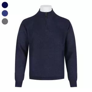 남자 겨울 패턴 기모 반집업 무지 니트 티셔츠 DD-L-KN-628-3