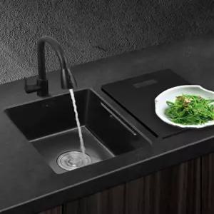 미니 싱크볼 덮개 소형 세면대 뚜껑 블랙 커버 사각 세트 주방 씽크