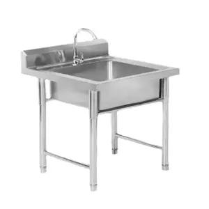 캠핑장 싱크대 소형 1구 원룸 셀프 식당 사무실 주방 스테인리스 일반볼 하부장
