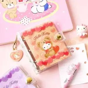 [문구/오피스] 투명 3공 헬로키티 다이어리-하트베어(브라운)