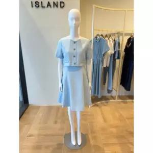 [백화점 홈쇼핑 정품] 플라스틱아일랜드 라운드넥 트위드 원피스 PQ2WO002