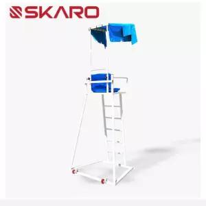 스카로 그늘막 장착 다용도 이동식 바퀴 심판대 테니스심판의자 심판테이블 운동시설물 심판의자 체육관용