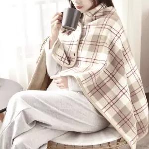 거실 망토 무릎담요 겨울담요 똑딱이담요 똑딱이단추 이불담요