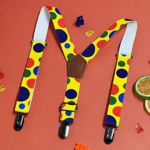 [콩심팥심]패턴 어린이 멜빵 방울