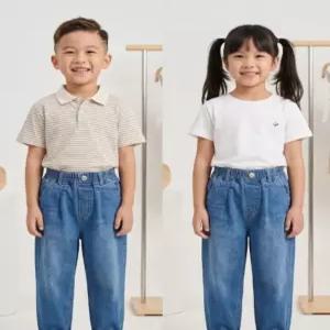 리틀밥독 키즈 여름옷 루어청PT 남여아 시원한 얇은소재 데일리 청바지 B252MPT07