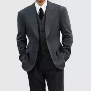 [옷자락]남자 싱글수트 스몰웨딩 정장 하객룩 허리슬림 자켓