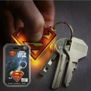 [문구/오피스] 키링 슈퍼맨 로고 열쇠고리 라이팅