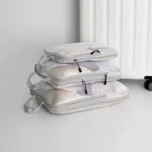 히키스 부피순삭 초압축 여행 캐리어 파우치 3종세트치 정리용품 의류 가방 캠핑 소품 다용도수납