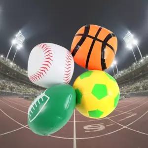 말랑말랑 쿠션솜 어린이 안전공 4종세트 유아용 기관용 스포츠종합세트