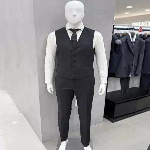 [트루젠]남자 봄여름 울 혼방 투톤 멜란지 차콜 3피스 정장 양복 조끼 베스트 단품_JK