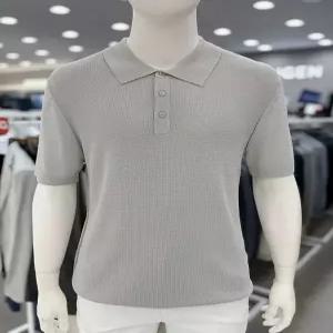 [트루젠]남자 여름 인견 나일론 혼방 반팔 폴로 카라넥 니트 스웨터 티셔츠 3컬러_JK