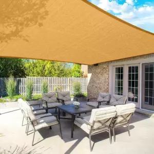 마당타프 상가 옥외 모래색 직사각형 대형 방수천막