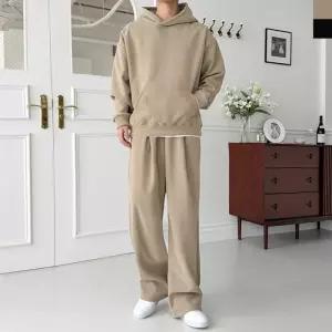 [179st]GAA FW1050M 남자 겨울 코듀로이 골덴 풀오버 후드 핀턱 와이드 세트(양털안감