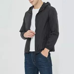[옷자락]남녀공용 간절기 경량 집업 바람막이 후드 자켓