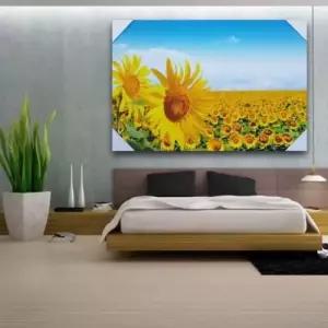 큰송이해바라기밭액자 엔틱 장식품 인테리어소품 앤틱