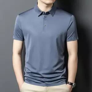 야무치 남친 니트 여름 쿨링 터틀넥 통기성 반팔 티셔츠 상의 얇은 데일리룩 칼라넥 KUK2