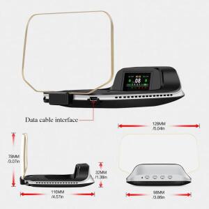 테슬라 모델 3 Y HUD 오토 미러 헤드업 디스플레이 과속 배터리 경고 내비게이션 프로젝터 전원 시스템