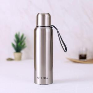 캠핑 핫앤콜드 보온병 듀얼 진공 스텐물병 1.5L 실버