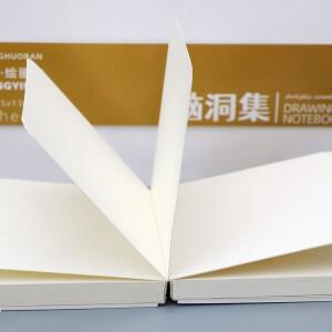 고품질 두꺼운 종이 페인트북 잉크가 투과하지 않는 않은 스케치북 영감 기록 휴대용 빈 책 미술 애호가를