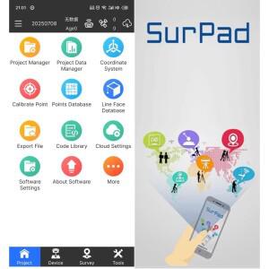 FOIF Surpad 4.2 소프트웨어 라이센스 Stonex Unistrong English P9IV 컨트롤러 GNSS RTK A90 A66