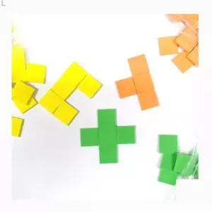 EVA 사각 블럭 폴리오미노테트리스 블록 퍼즐 수학교구 놀이 도형