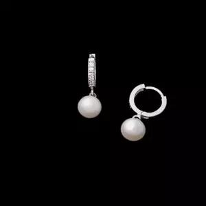 14K 골드핀 담수 진주 드롭 실버 귀걸이 여자선물 은