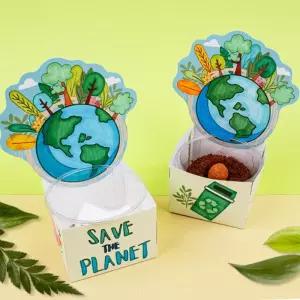 자연 관찰 체험 새싹 씨앗 키우기 투명컵 사각상자 화분 5p 학습 주도놀이 아이