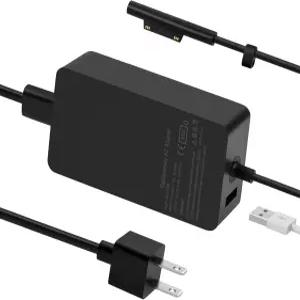 Microsoft Surface Pro 11/10/9/8/7/7+/7/5/4/3 Laptop Book Go 65W 충전기 전원 공급 어댑터 6.2피트 코드