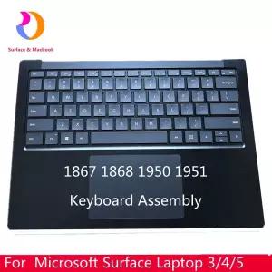 호환  Microsoft Surface 노트북 345 키보드 어셈블리용 탑케이스 1867 1868 1950 1951 Us 레이아웃 Black1