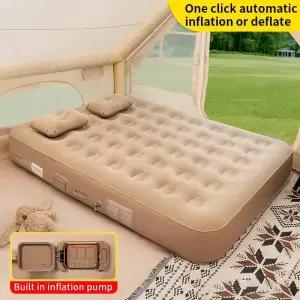 백패킹매트 캠핑 발포 매트 에어 매트리스 내장 펌프 팽창 쿠션 야외 텐트 풍선 침대 실내용 더블 슬리핑
