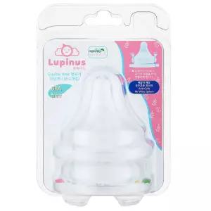 루피너스 Double Hole 젖꼭지 3단계 M 2개입젖병 이유식용품 아기용 유아