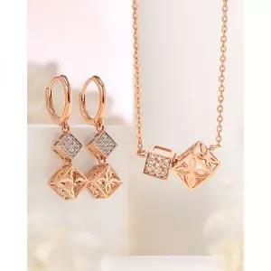 오벨리 14K 18K 벨라루이스퀘어 세트