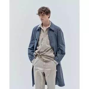 질스튜어트 JILLSTUART 뉴욕 남성 SONDRIO 코튼 세미오버 가먼트 다잉 맥코트